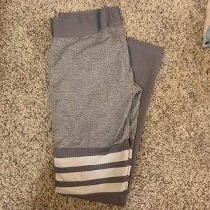 Gray bombshell leggings thigh high